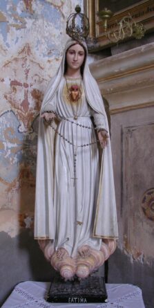 Madonna di Fatima dipinta a mano