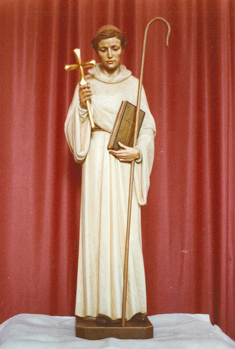 Wooden statue of St.Robert Ferdinand Stuflesser 1875
